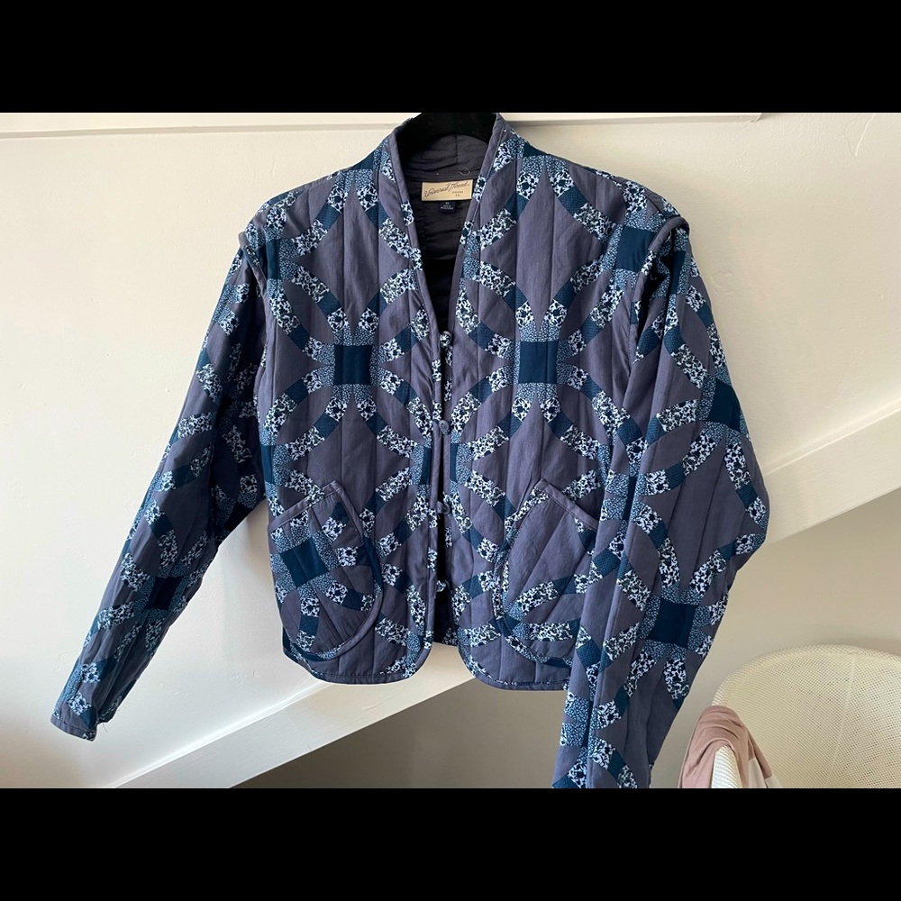 Blue print Universal Thread XS Cropped Jacket